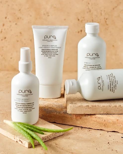 pure haircare assorted products